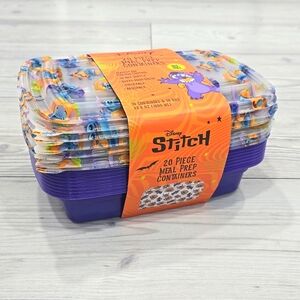 Disney Halloween Stitch 20 Piece Meal Prep Containers